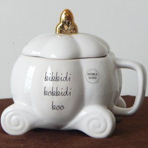 Rae Dunn Disney Princess Cinderella Bibbidi Bibbidi Boo Pumpkin Carriage Mug New
